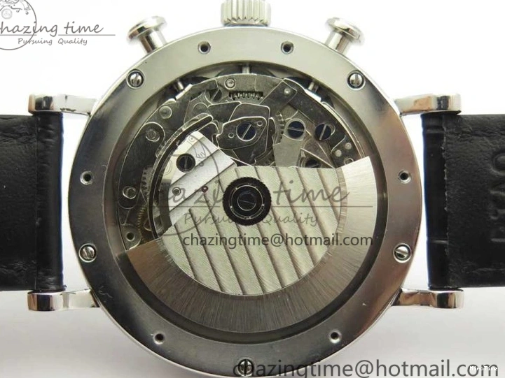 MIROTIME 0123 Portofino IW391001 SS ZK 1:1 Best Edition White Dial Silver Markers on Black Leather Strap A RelaxedFit 7139